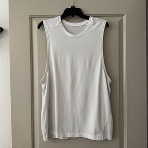 Lululemon Men’s Metal Vent Tech Muscle Tank- White Size Large
